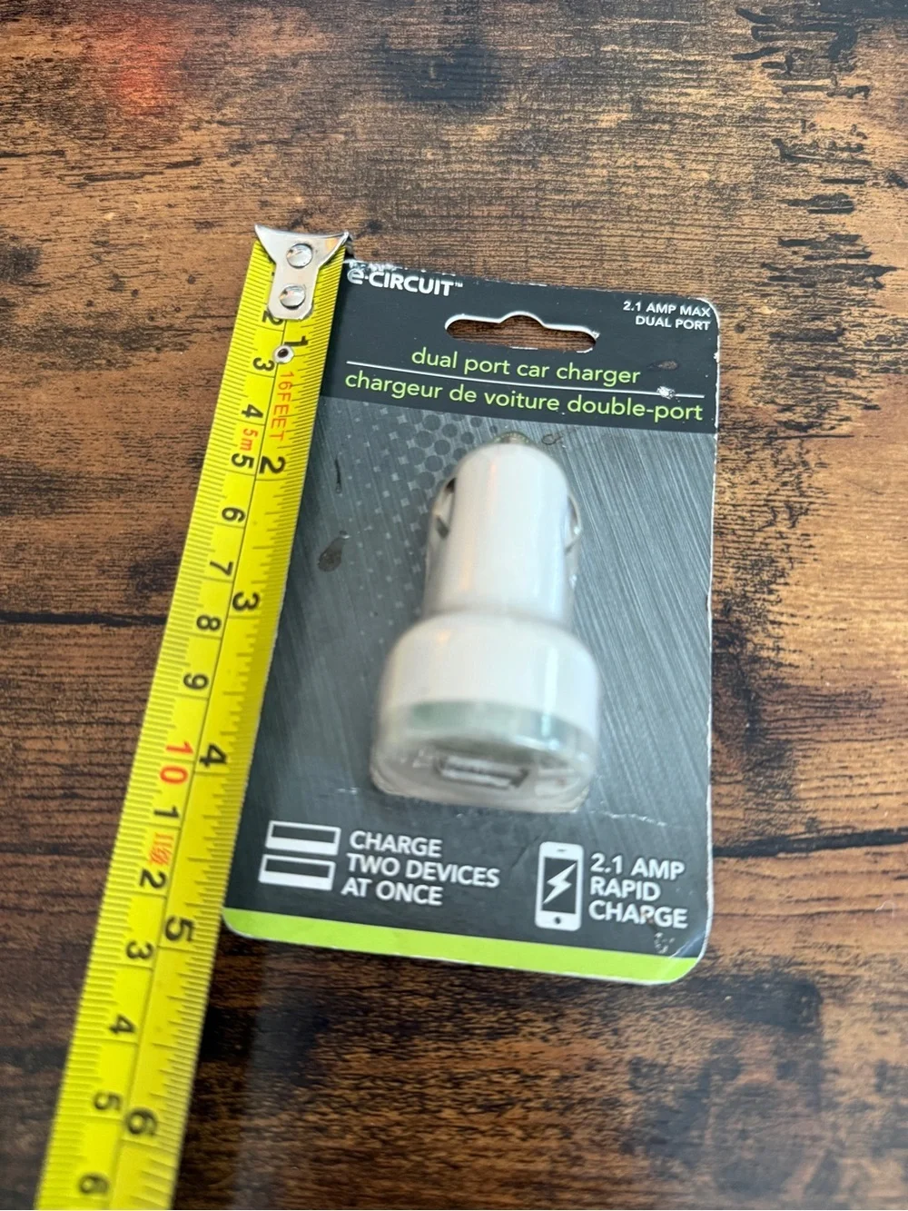 Dual Port Car Charger - White